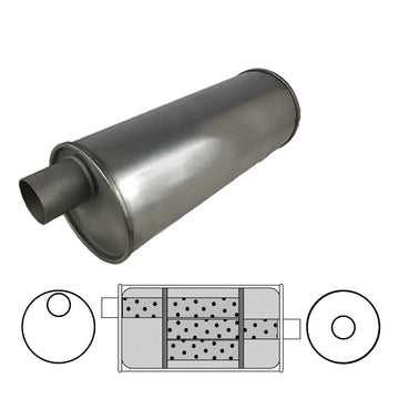 6" Round, 16" Long, 1 3/4" Offset/Centre - Triflow - Brixton 4x4 - Buy Online Now!